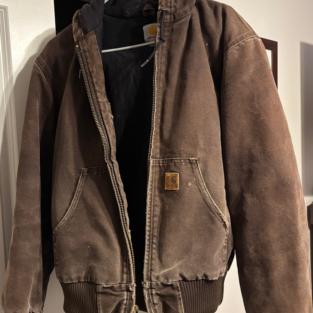 Carhartt Men's Dark Brown Performance Jacket- J130 vintage canvas jacket